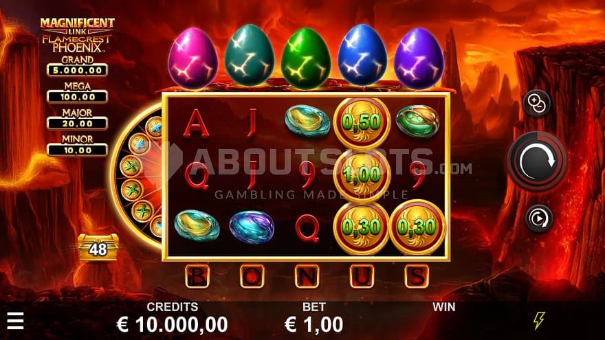 A casino slot featuring dragons.