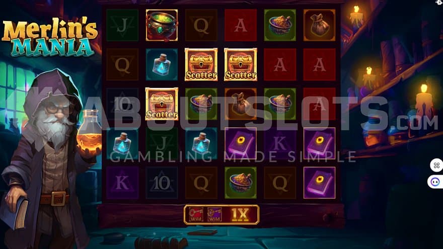 Scatter Symbols on reels 2, 3, and 4 trigger the Free Spins.