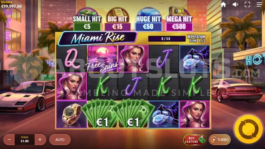 A casino slot with 5 reels and 3 rows.