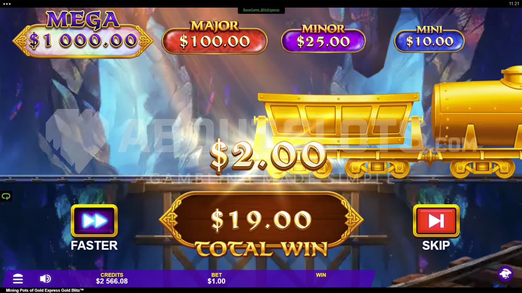 Flyn Express feature in progress, awarding cash prizes from the cars of a passing train.