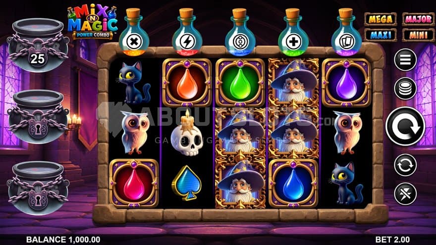 A casino game featuring a magician.
