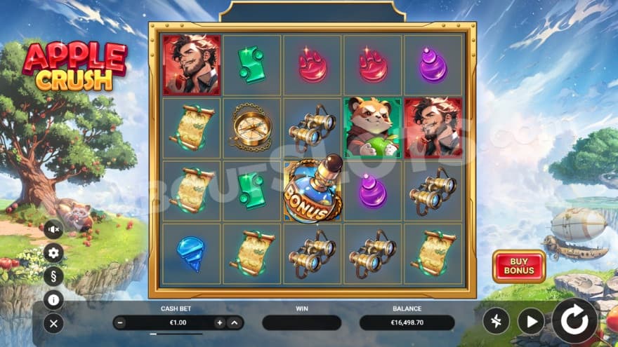 A screenshot from the base game view