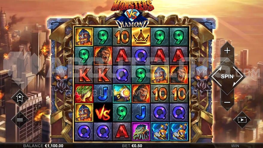 A casino slot in an apocalyptic town.