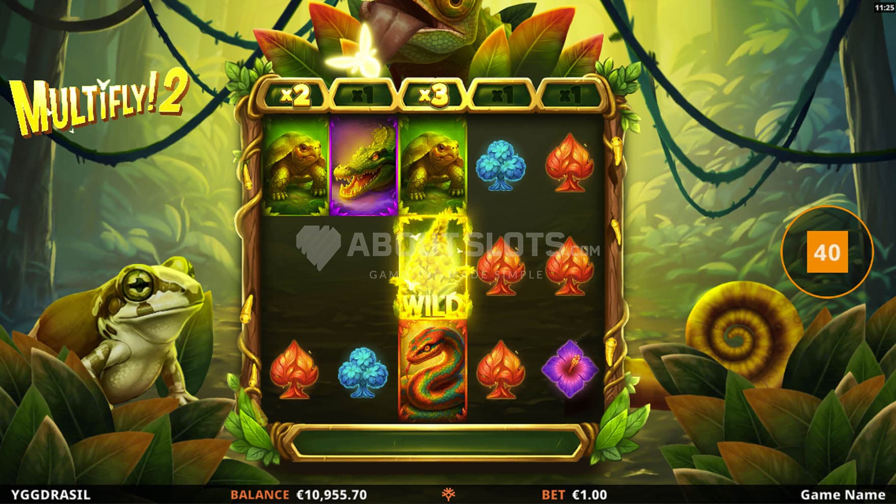 A Wild being generated after a win and increasing the multiplier of the corresponding reel.