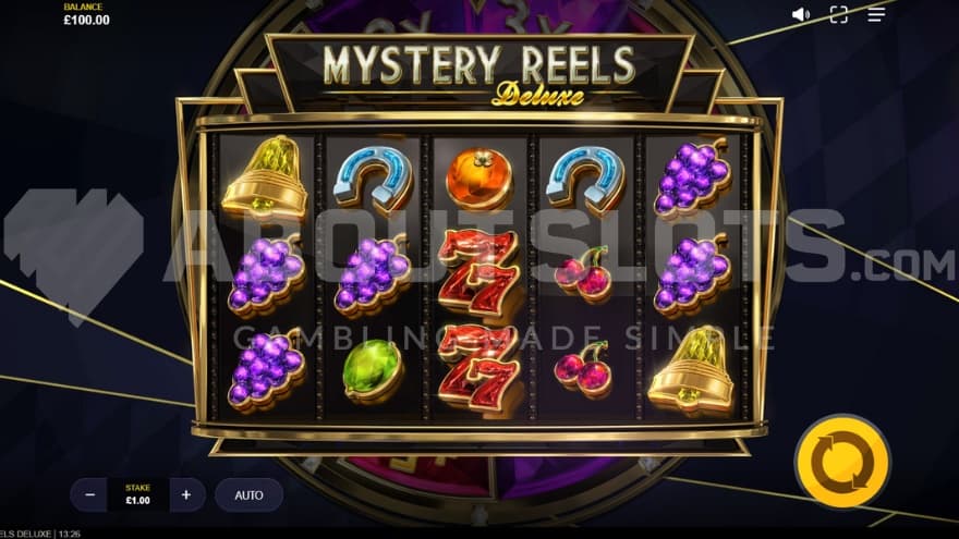 A casino slot with 5 reels and 3 rows.