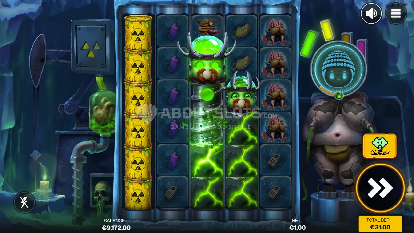 Screenshot of the Babydrills feature triggered in the base game.
