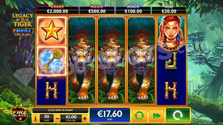 Wild Symbols on the three middle reels.