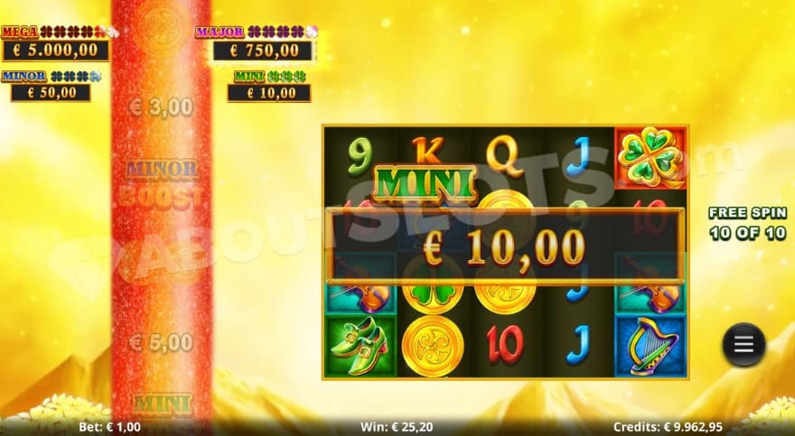 A screenshot from the Red Coin Free Spins