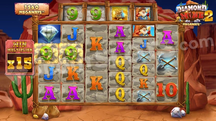 A 15X multiplier in the free spins.