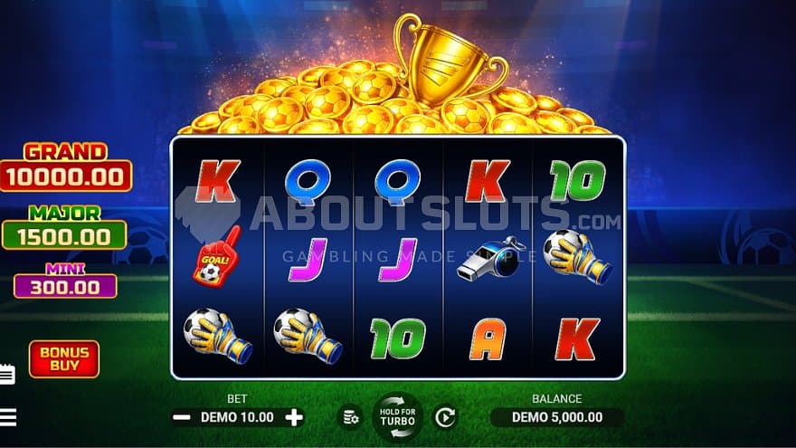 A casino slot with a football theme.