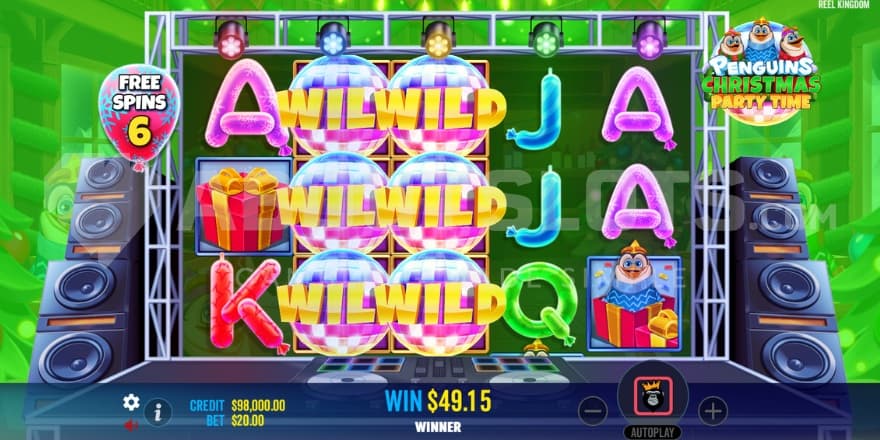 A screenshot of the Wild Party feature