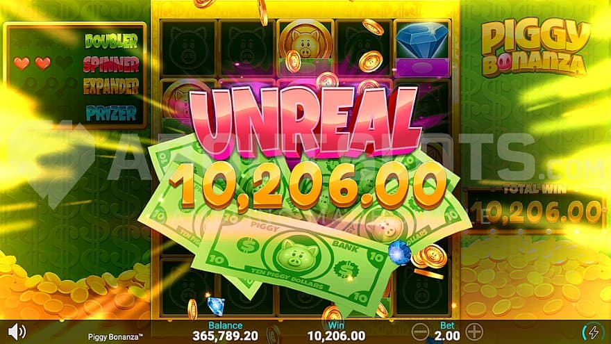 A win of over 5,000X the bet.