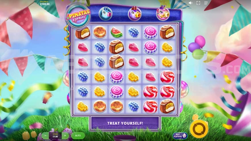 A casino slot with a candy theme.