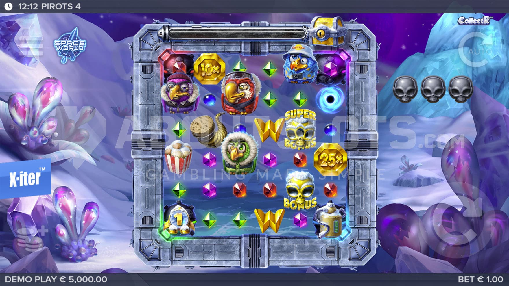 Frozen Fury alternative World in Pirots 4, set on an icebound planet.