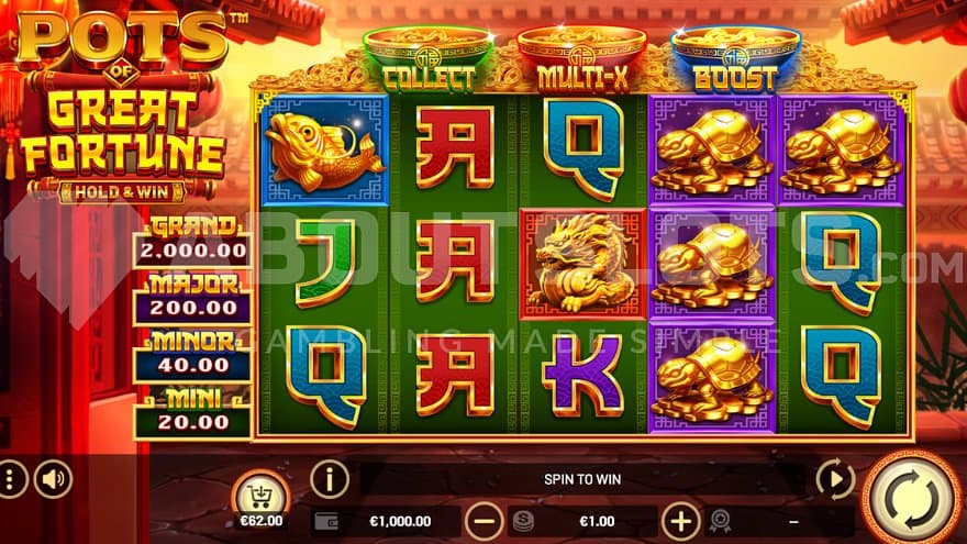 A casino slot with an Asian theme.