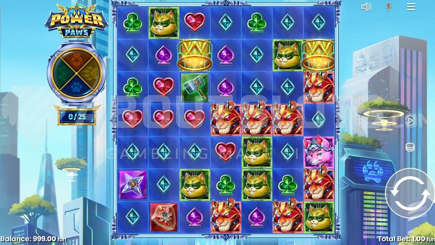 A casino slot in a big city.