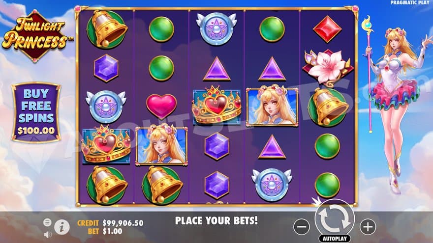 Five casino slot reels in heaven.