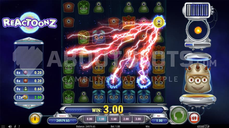 Demolition feature being activated within the quantum leap.