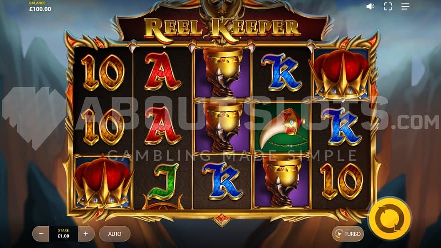 A casino slot with 5 reels and 3 rows.