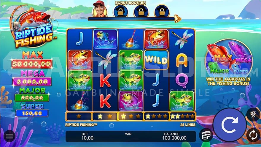 A casino slot at a lake.