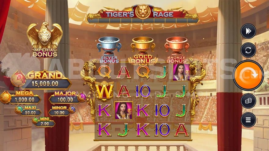 A casino slot in a Roman stadium.