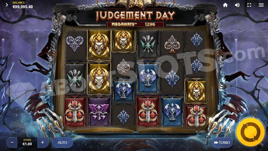 Six reels with varying number of rows.