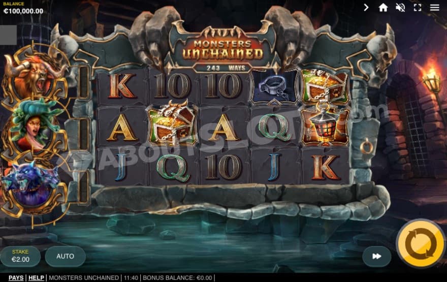 Base game where you can see Minotaur, Medusa and Cerberus to the left.