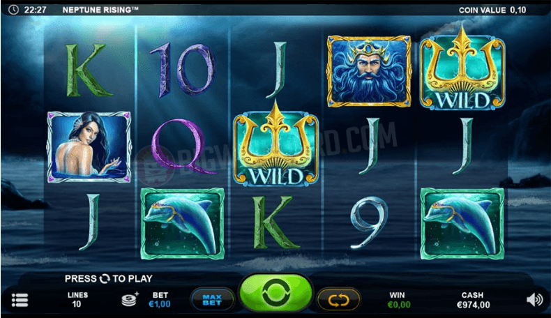 Neptune Rising slot gameplay