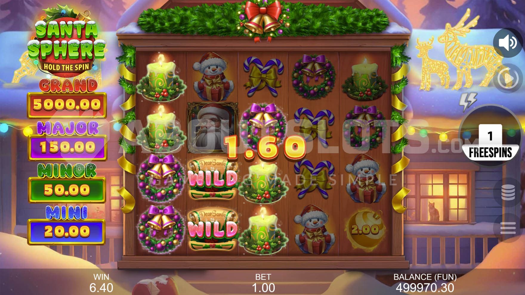 Free Spins bonus in progress with only high-paying and special symbols on the reels.