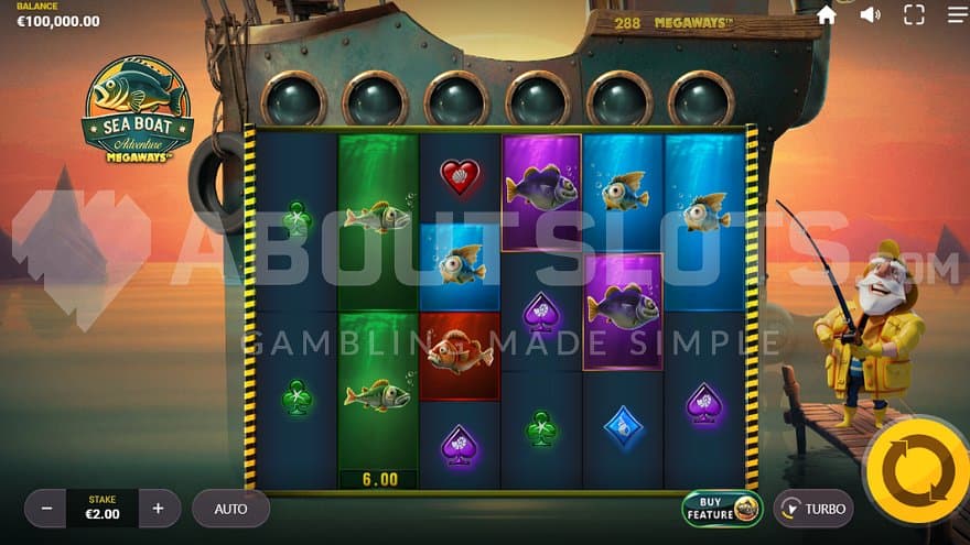 A casino slot on a boat.