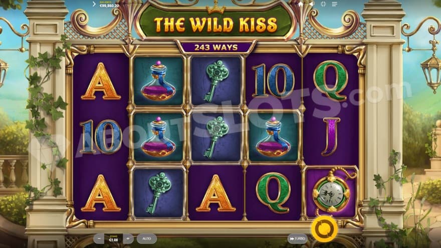 Base game where you can see luxurious garden in the background.