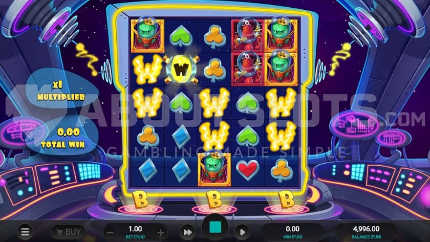 Free Spins with 6 wilds on the reels.