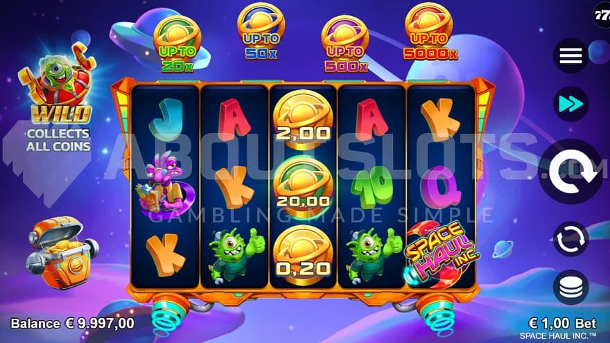 A casino slot in space.