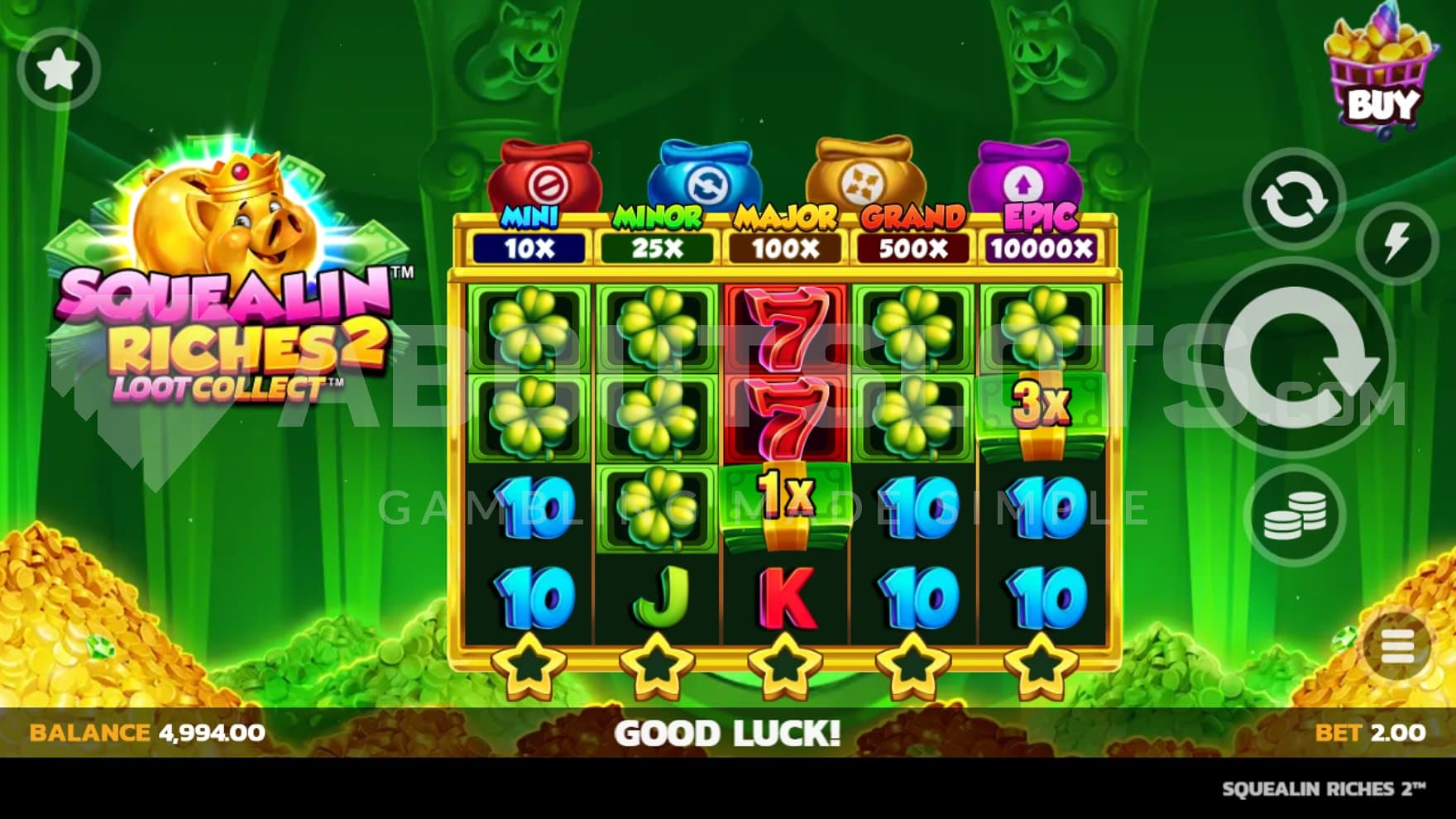 A casino slot in a vault.