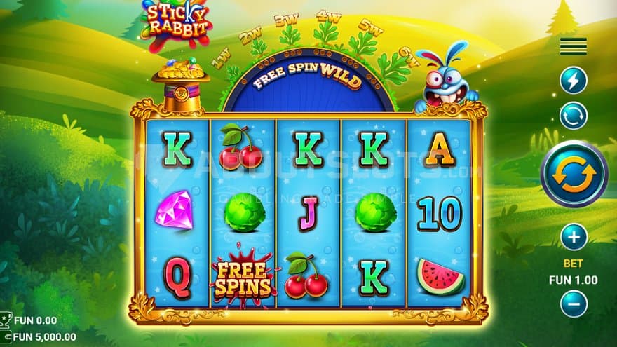A casino slot on a farm.