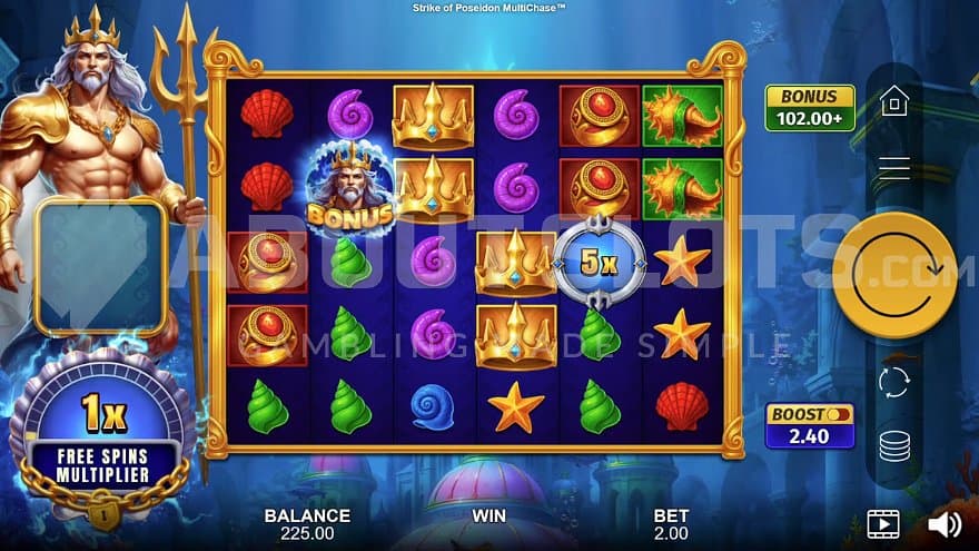 A casino slot under water.