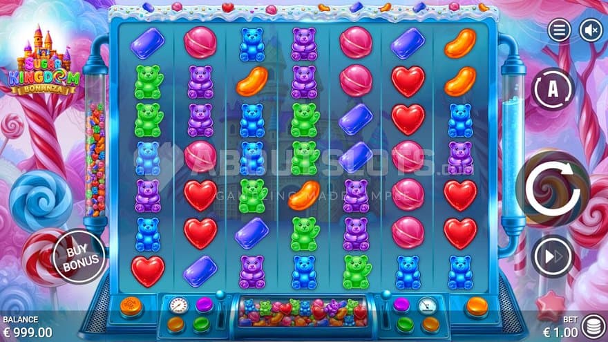 A casino slot with a candy theme.