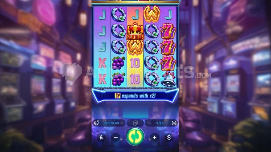 A casino slot with a superhero theme.