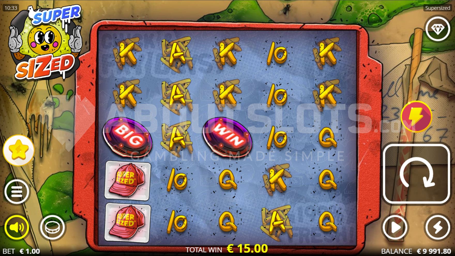 Big & Win symbols landed on the grid, awarding an instant prize.