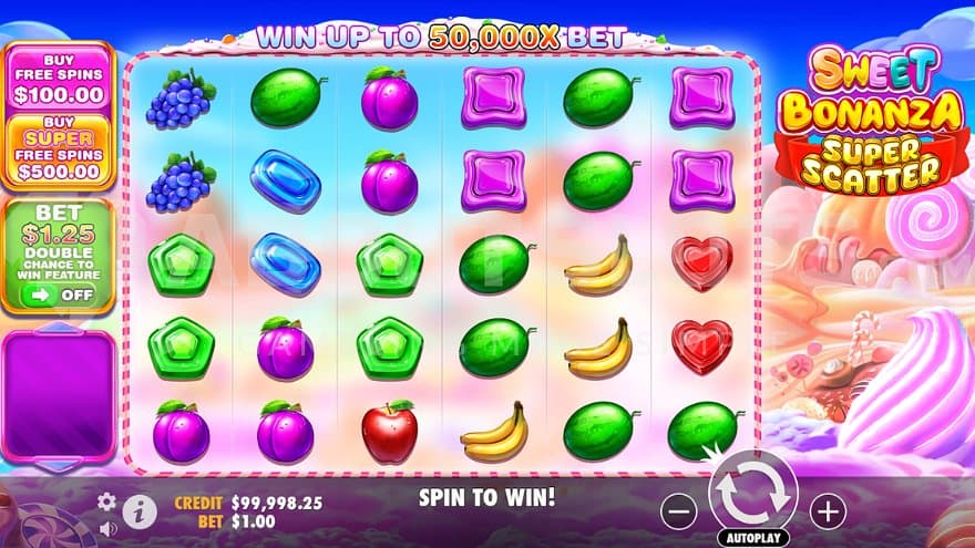 A casino slot in a Candyworld.