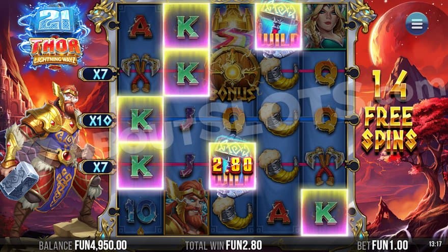 A 2.8X win in the Free Spins.