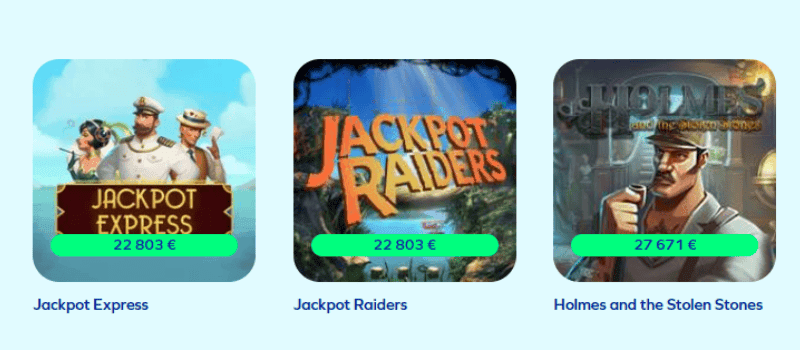 A variety of slot games offered by Lionspin Casino.