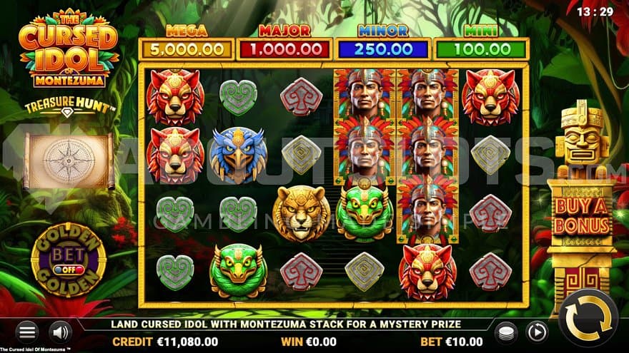 A casino slot in a jungle.