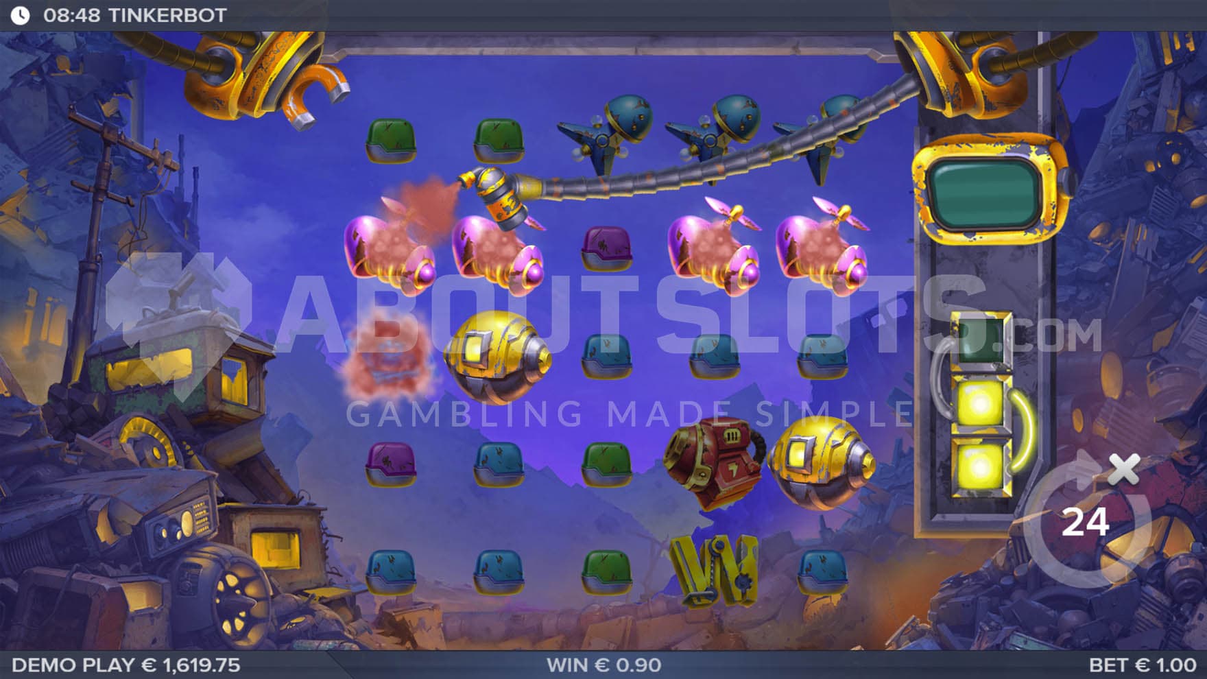 Botbox feature in the base game, transforming symbols into a different type.