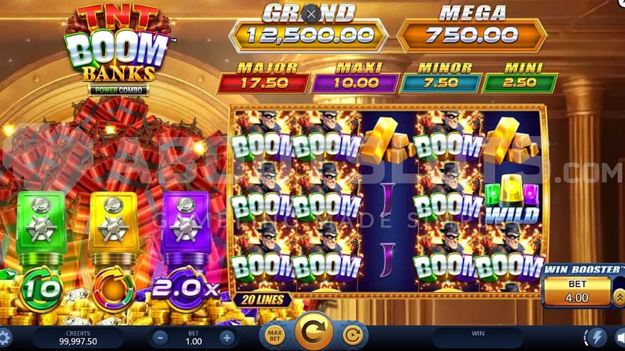 A casino slot in a vault.