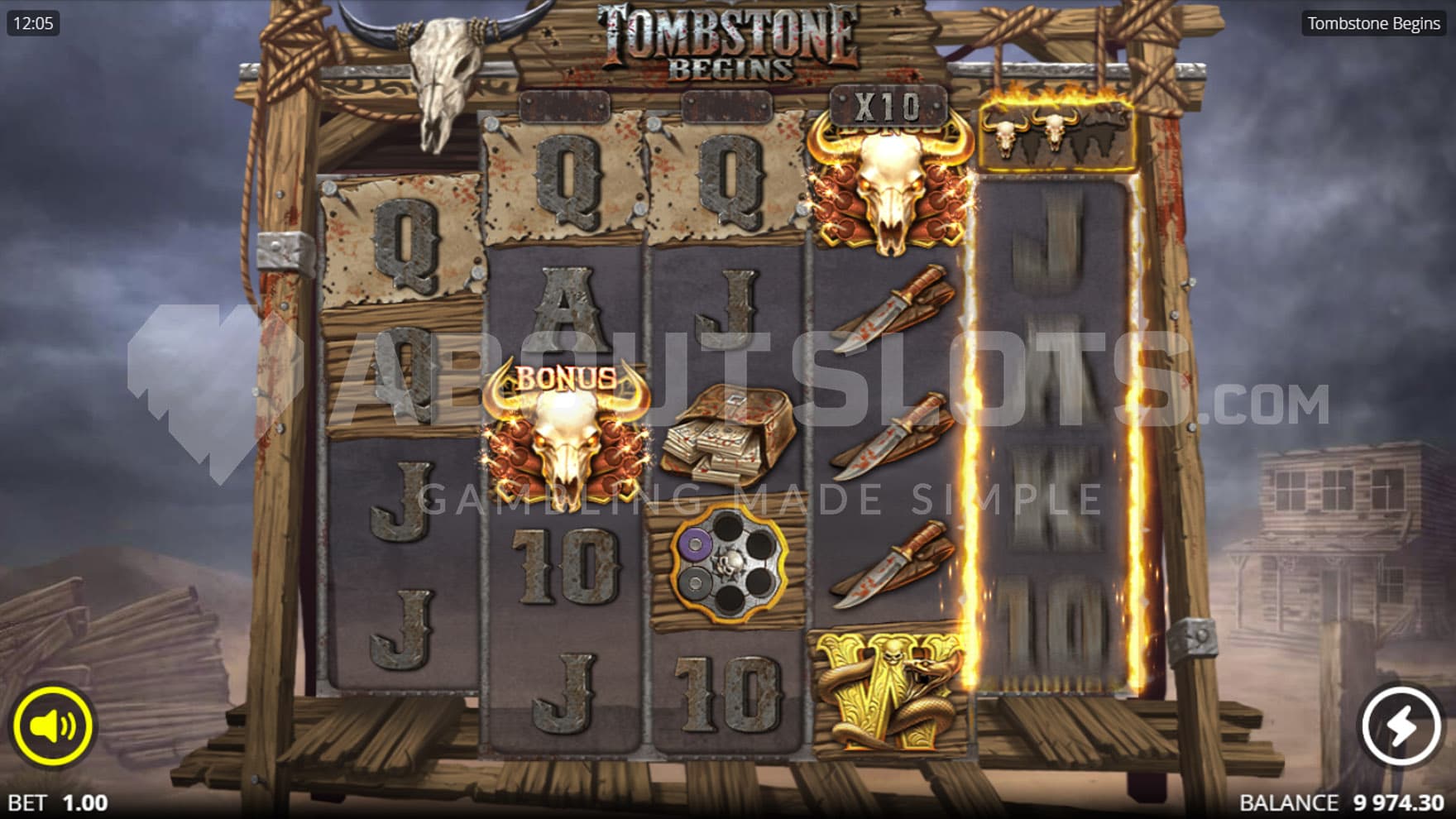 Win Respin triggered in the base game, holding winning and special symbols in place.