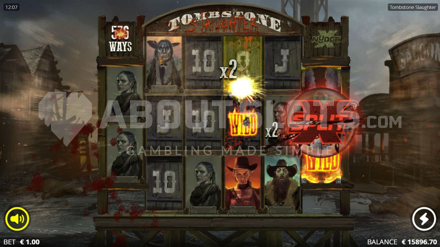 Quickdraw feature triggered in the base game, distributing Cylinder Features on the grid.