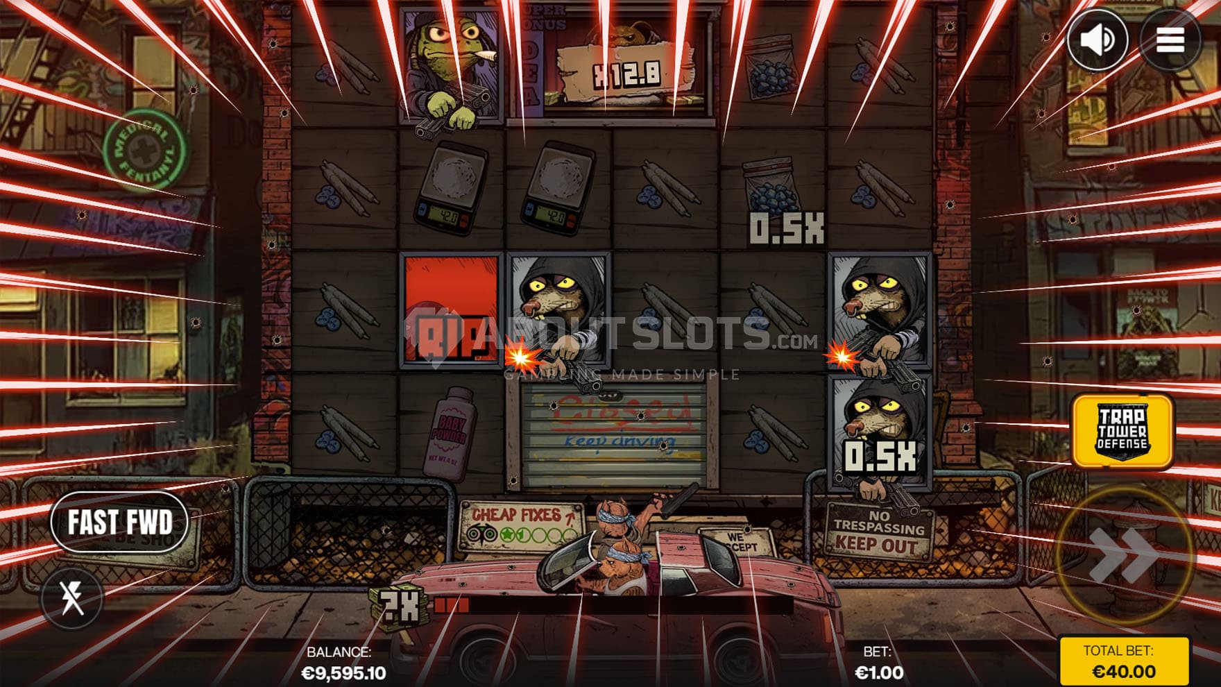 Trap Tower Defense feature triggered in the base game.