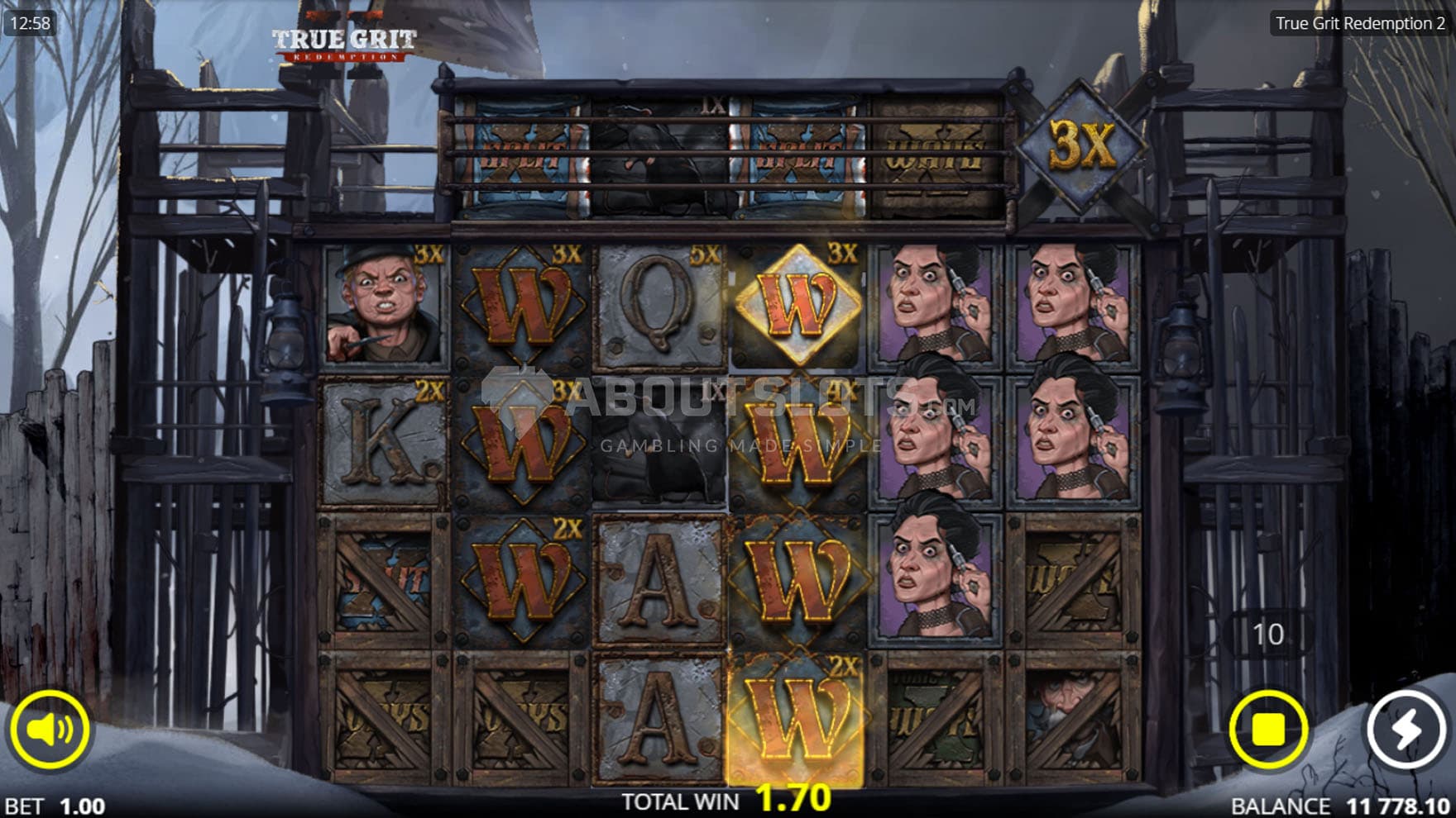 xWild feature triggered on reels 2 and 4, covering them entirely with Wild symbols.