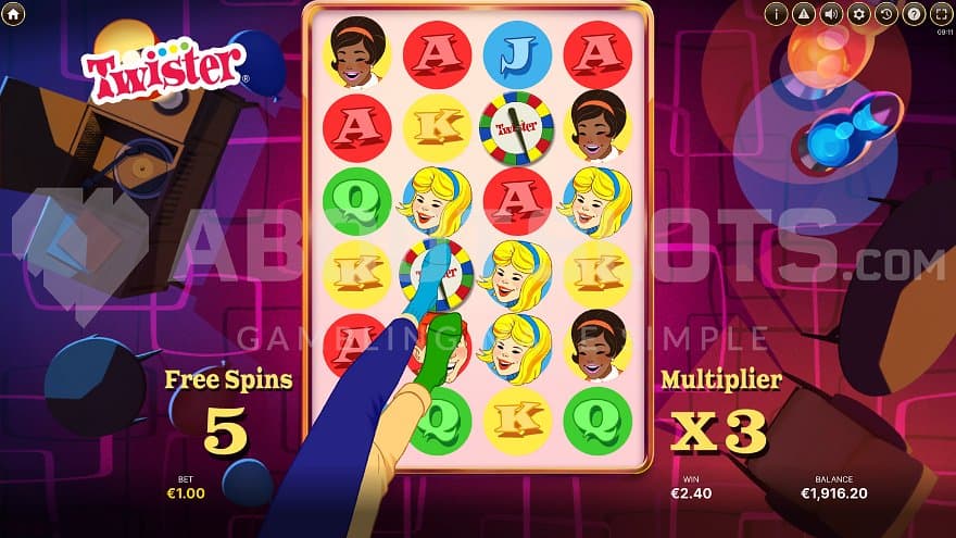 A 3X multiplier in the Free Spins.